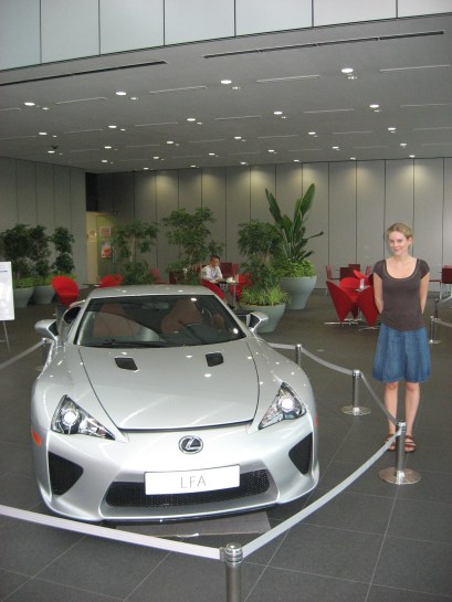 Girl meets car - the Lexus LFA
