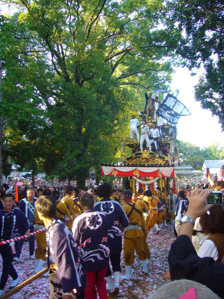 Toyota City Koromo Matsuri pulling the float Toyota City Koromo Matsuri pulling the float