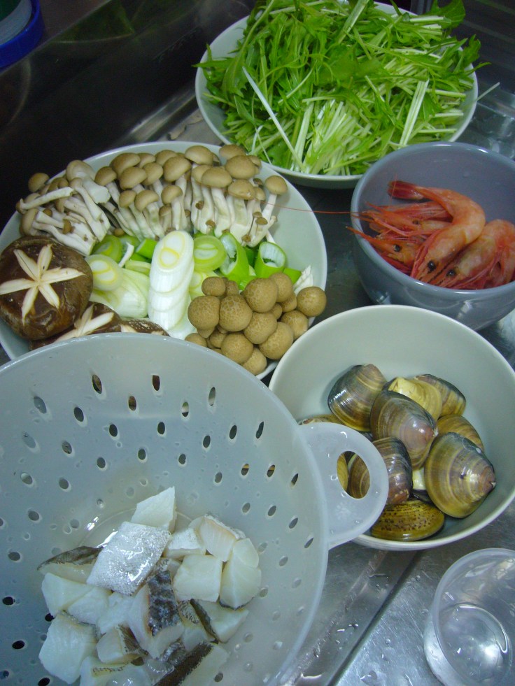 ingredients for yosenabe