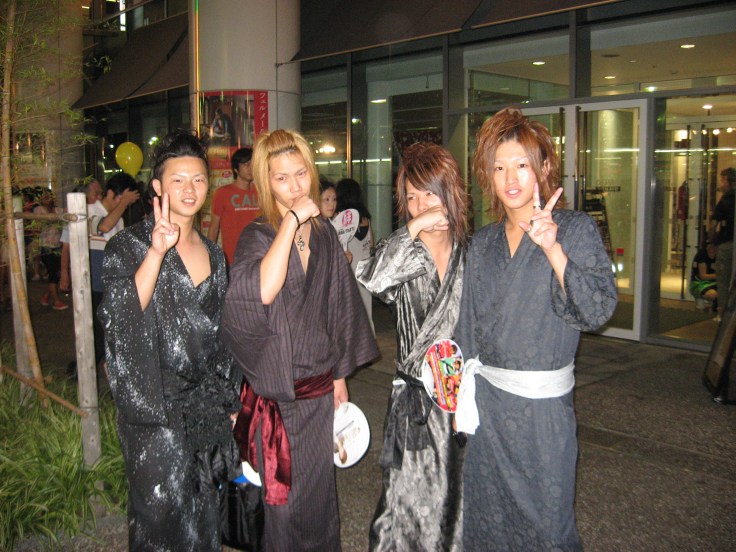 4 guys in yukata