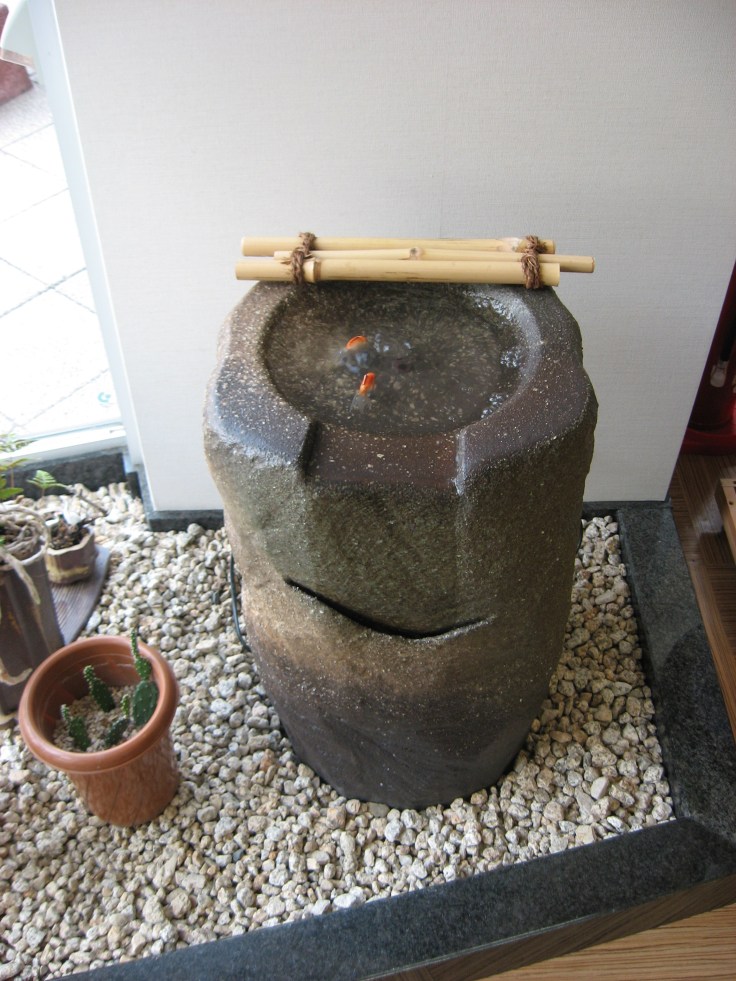 Pond inside the sweets shop