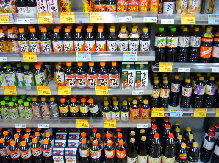 tsuyu sauce in a Japanese supermarket