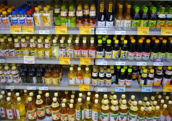 Ponzu sauce in Japanese supermarket