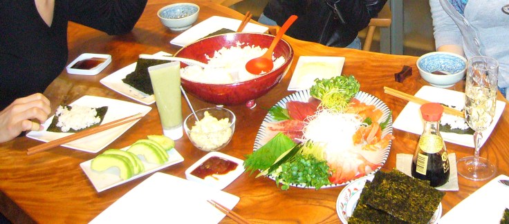 Sushi party in Japan