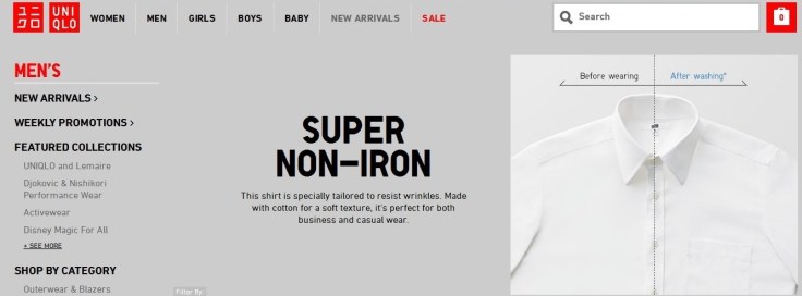 uniqlo non iron shirt