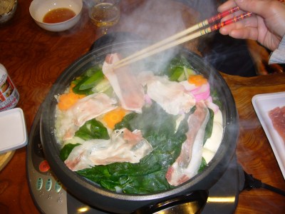 Japanese nabe meat