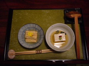 kyoto kaiseki meal tofu