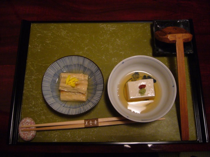 kyoto kaiseki meal tofu